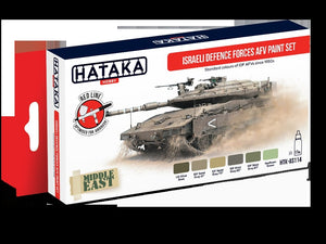 Hataka HTK-AS114 Israeli Defence Forces AFV paint set 6x17 ml – zdjęcie 2