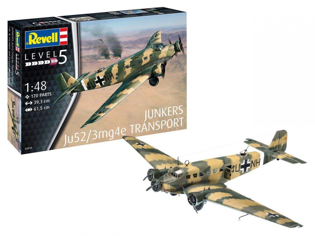 Revell 03918 Junkers Ju52/3m Transport 1/48 – zdjęcie 2