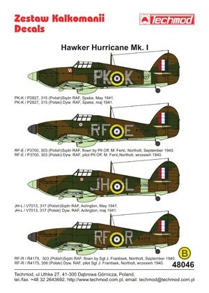 Techmod 48046 - Hawker Hurricane Mk I 1/48 – immagine 2