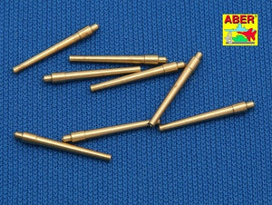 Aber 1/700L-09 Set of 8 pcs 381mm short barrels for turrets with antiblast covers ships Hood 1/700