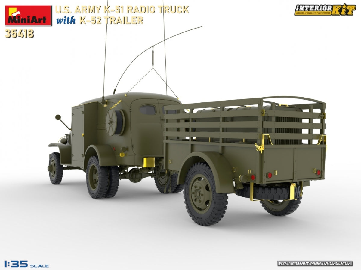MiniArt 35418 US ARMY K-51 RADIO TRUCK WITH K-52 TRAILER. INTERIOR KIT 1/35 – image 6