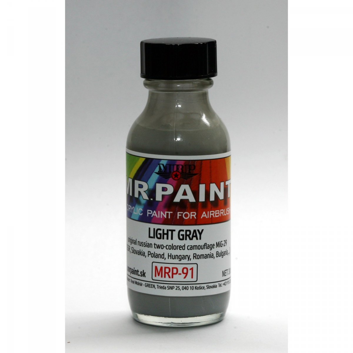 MR. Paint MRP-091 LIGHT GRAY Russian two-tone camo MIG-29 30ml – immagine 2