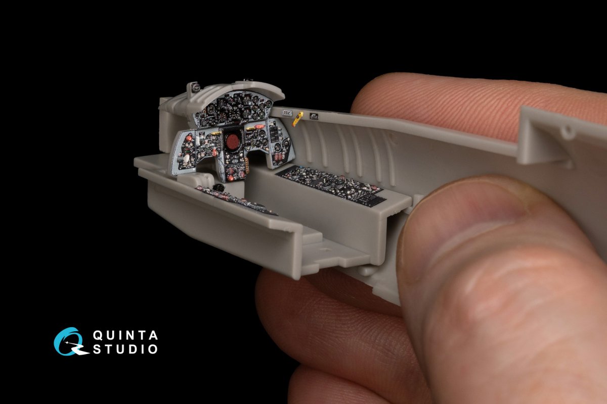 Quinta Studio QD48150 F-104S 3D-Printed &amp;amp; coloured Interior on decal paper (Hasegawa) 1/48 – immagine 4