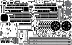 Pontos 22002F1 USS BB-63 Missouri 1945 Detail Up Set (Without wooden deck) 1/200 – zdjęcie 12