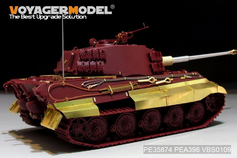 Maquette Voyager PEA398 Schürzen du char allemand King Tiger de la Seconde Guerre mondiale (pour MENG) 1/35 – image 2