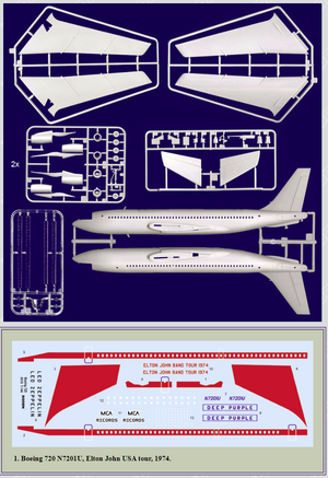 Roden 315 Boeing 720 ELTON JOHN 1974 1/144 – immagine 2