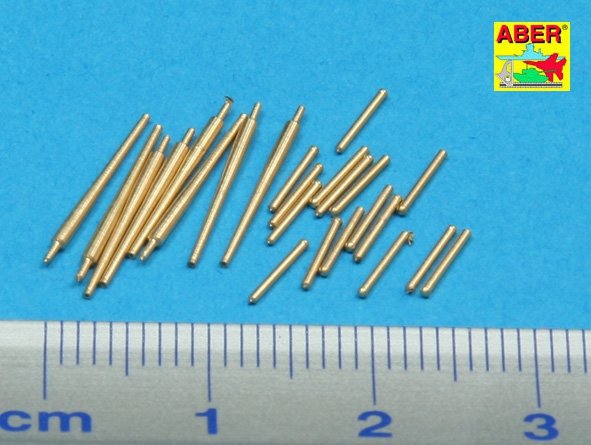 Aber 350L-37 Set of 8 pcs 127 mm barrels with recoil for Japan ships 1/350 – imagen 2