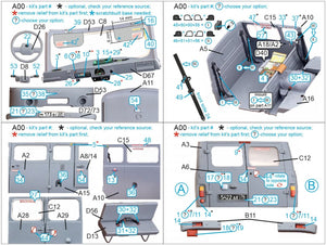 Quinta Studio QD35045 UAZ-3909 3D-Printed &amp;amp; coloured Interior on decal paper (Zvezda) 1/35 – zdjęcie 11
