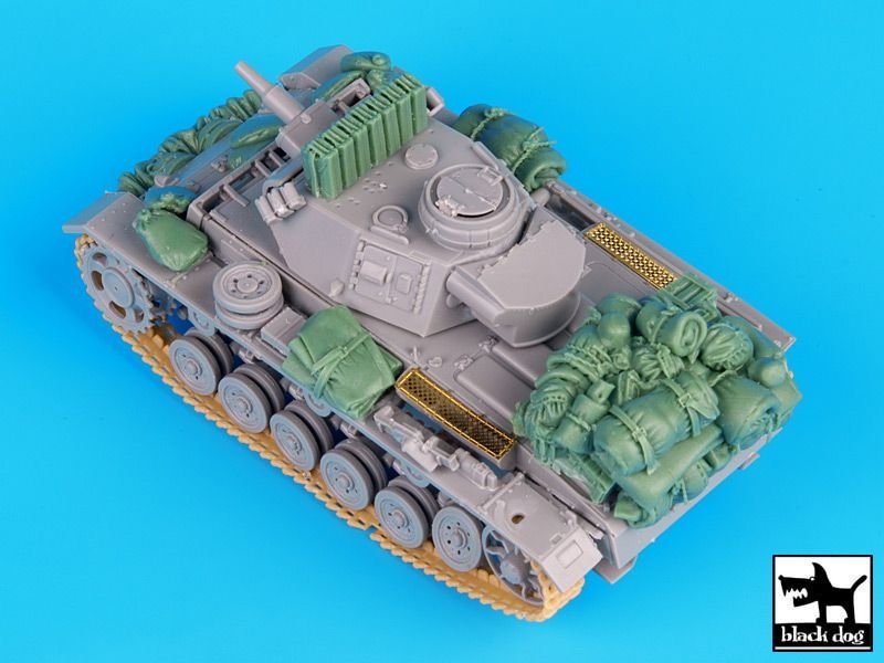 Black Dog T72037 German Pz.Kpw III Ausf.N DAK accessories set for Dragon 1/72 – imagen 4