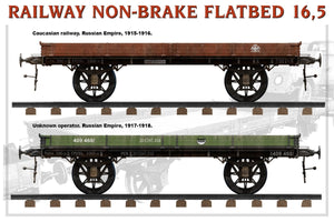 MiniArt 39004 RAILWAY NON-BRAKE FLATBED 16,5 t 1/35 – immagine 5