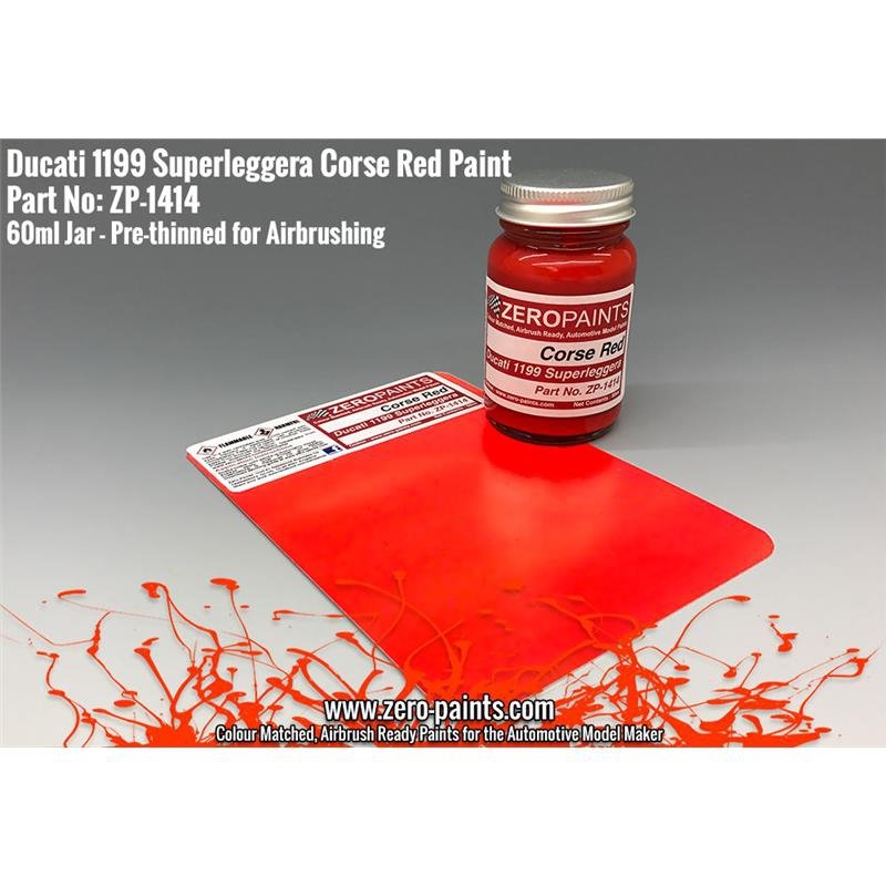 Zero Paints ZP-1414 Ducati 1199 Superleggera Corsa Red 60ml – imagen 2