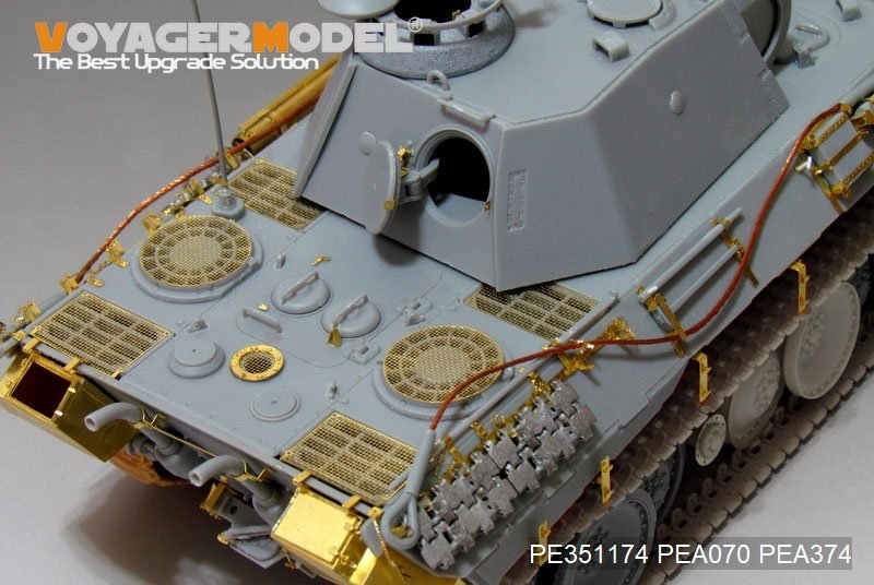 Maquette Voyager PE351174 Panther A allemand de la Seconde Guerre mondiale, version de base (pour MENG TS-046), échelle 1/35 – image 3