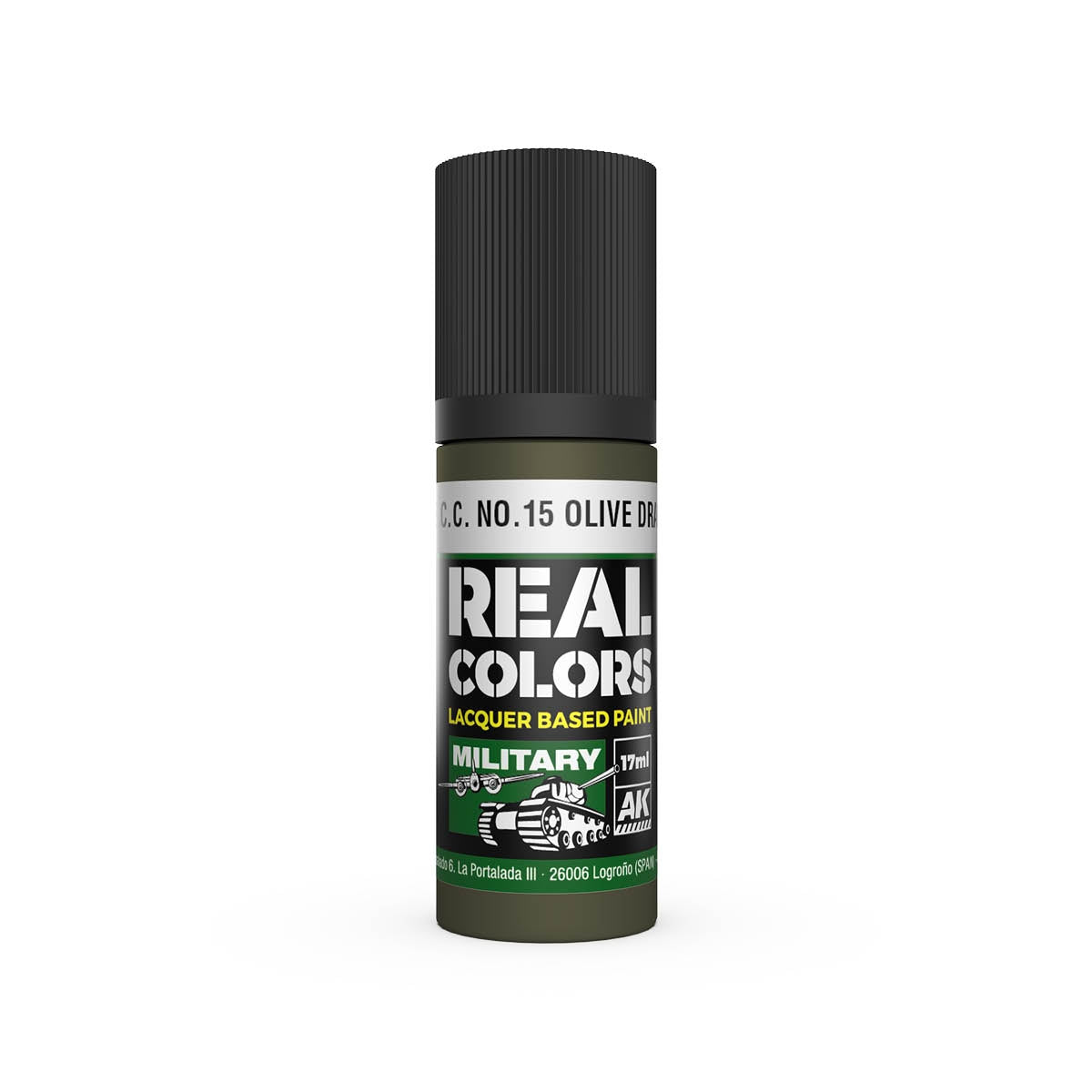 AK Interactive RC875 S.C.C. No.15 Olive Drab 17 ml – imagen 2