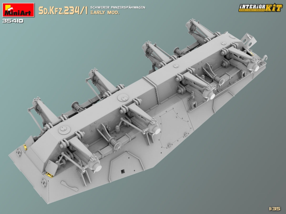MiniArt 35410 Sd.Kfz.234/1 Schwerer Panzerspahwagen. EARLY MOD. INTERIOR KIT 1/35 – imagen 10