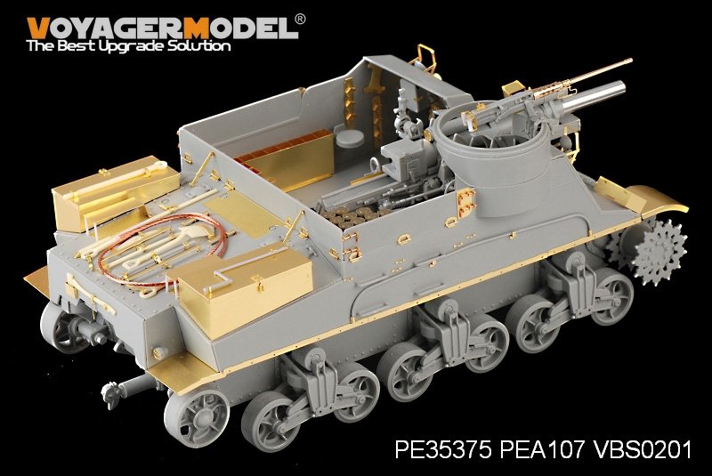 Voyager Model PE35375 WWII US M7 Priest Mid Production w/Ammunition case/telephone set for DRAGON 6637 1/35 – image 5