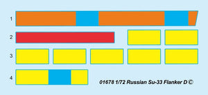 Trumpeter 01678 Russian Su-33 Flanker D 1/72 – immagine 5