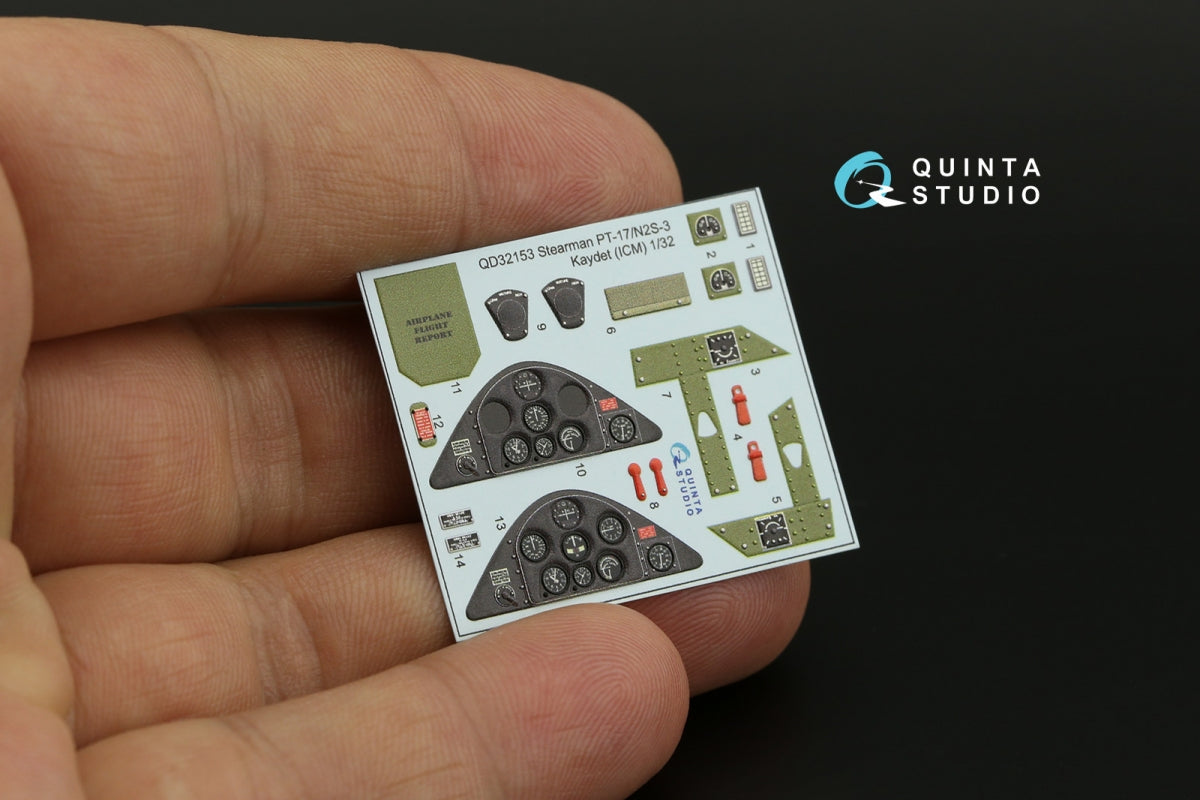 Quinta Studio QD32153 Pt-17/N2S-3 Kaydet 3D-Printed coloured Interior on decal paper (ICM) 1/32 – imagen 4