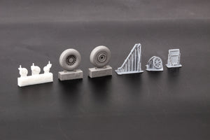 Eduard 648965 TBF/ TBM wheels w/ pattern ACADEMY 1/48 – immagine 4