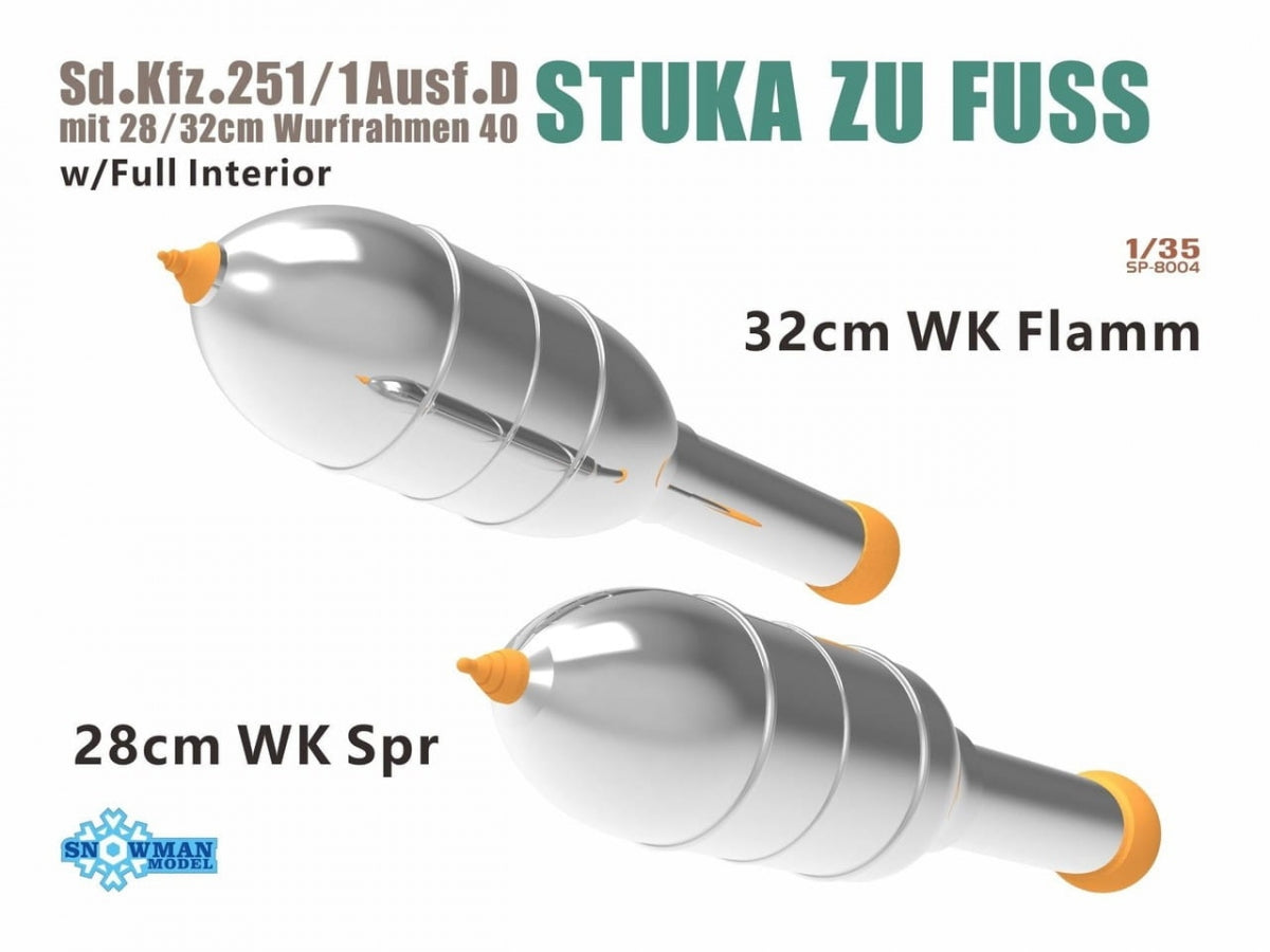 Vespid Models SP-8004 Sd.Kfz. 251/1 Ausf.D 28/32cm Wurfrahmen 40 with Interior 1/35