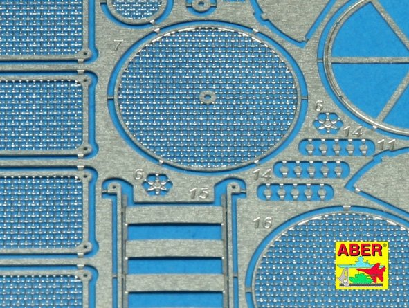 Aber 35G14 Grilles pour char allemand Sd.Kfz.171 Panther, Ausf.G dernier modèle (1/35)  – image 3
