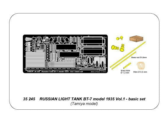 Aber 35245 Russian light tank BT-7 - vol.1 - basic set 1/35 – imagen 5