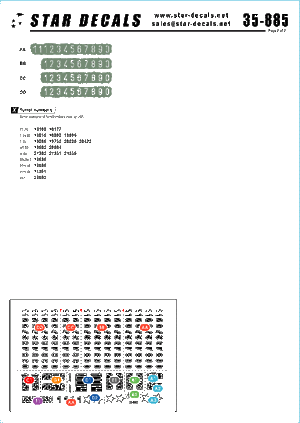 Star Decals 35-885 JNA - Jugoslavian tank numbers 1990s 1/35 – image 2
