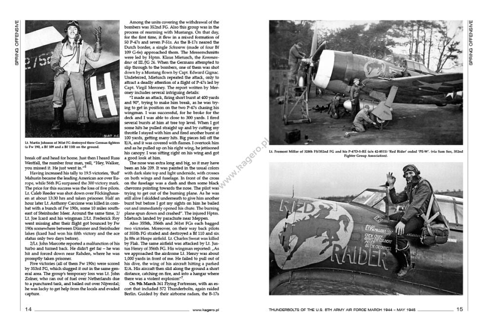Kagero 12017 Thunderbolts of the U.S. 8th Army Air Force March 1944 – May 1945 EN – immagine 3