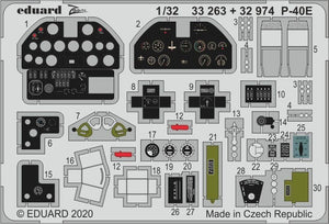 Eduard BIG33122 P-40E part I for Trumpeter 1/32 – immagine 3