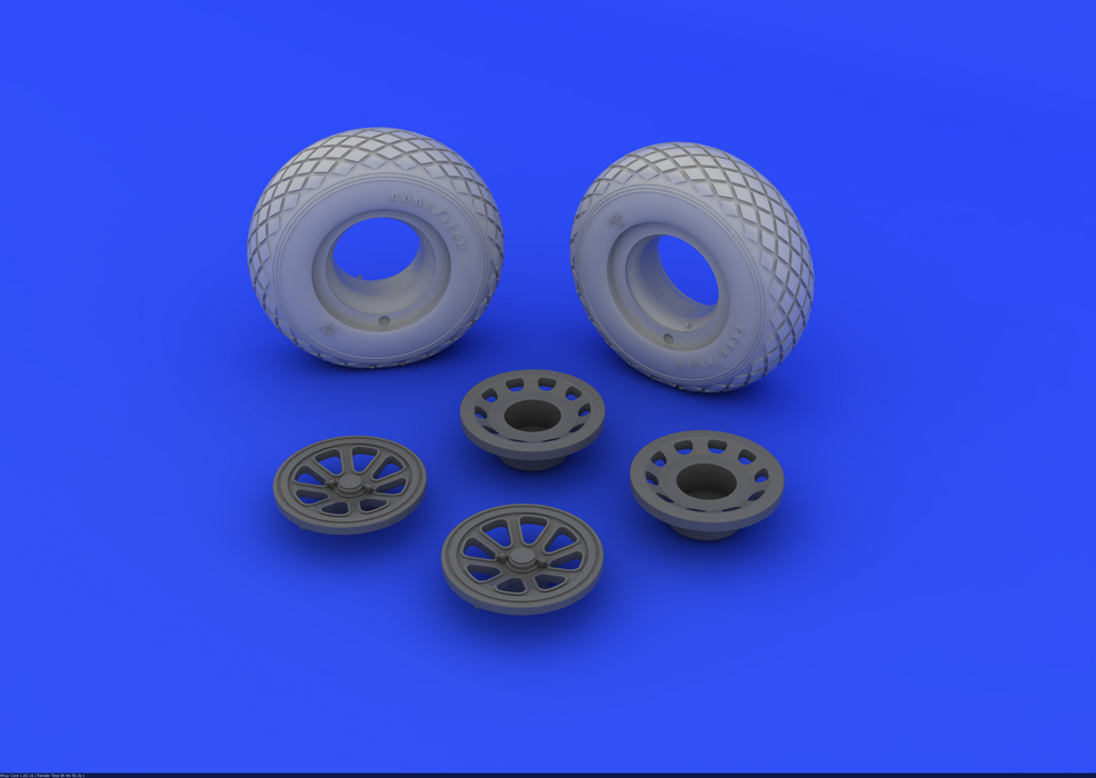 Eduard 632015 P-51 wheels 1/32 (Tamiya) – Bild 3