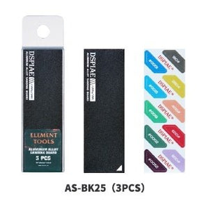 DSPIAE AS-BK25 ALUMINUM ALLOY SND BOARD BLAK 3PCS / Aluminiowa podkładka do papierów ściernych