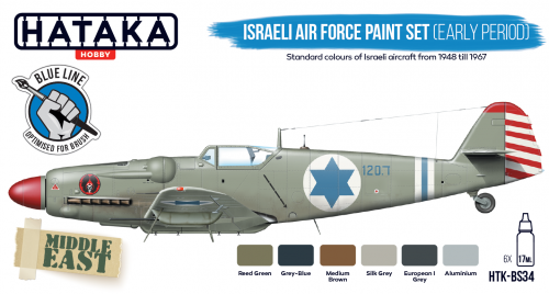 Kit de peinture Hataka HTK-BS34 pour l&amp;#39;armée de l&amp;#39;air israélienne (première période) (6 x 17 ml) – image 3