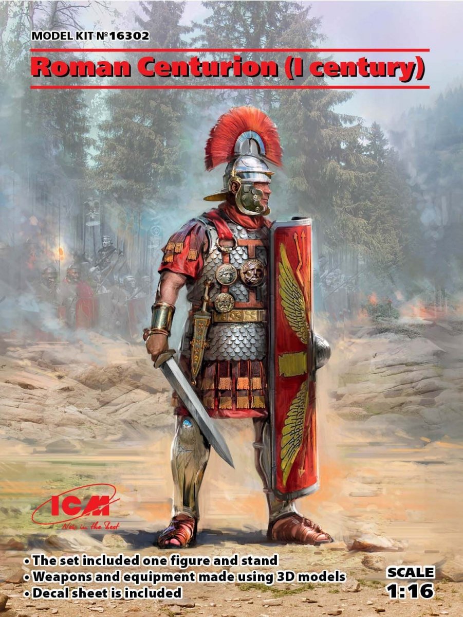 ICM 16302 Roman Centurion (I century) (100% new molds) 1/16