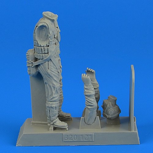 Aerobonus 320121 Pilote de la Luftwaffe allemande de la Seconde Guerre mondiale avec gilet de sauvetage 1/32