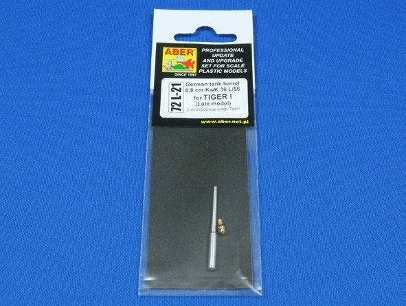 Aber 72L-21 Lufa 8,8cm KwK36 L/56 do późnego czołgu Tiger I / German tank barrel 8,8cm KwK 36 L/56 for (Late model) Tiger I 1/72 – Bild 5