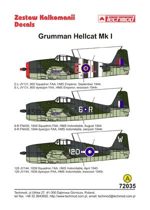 Techmod 72035 - Grumman Hellcat I 1/72 – image 2