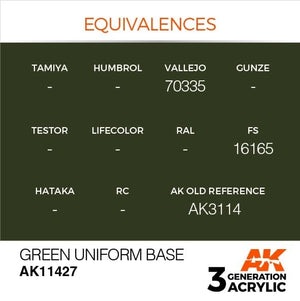 AK Interactive AK11427 Green Uniform Base 17ml – zdjęcie 3