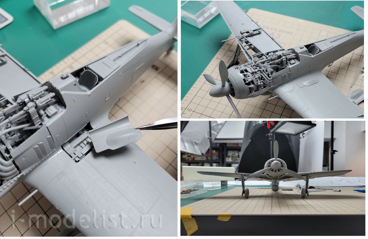 Border Model BF-003 Focke-Wulf Fw 190A-6 w/Wgr. 21 &amp;amp; Full engine and weapons interior 1/35 – image 3