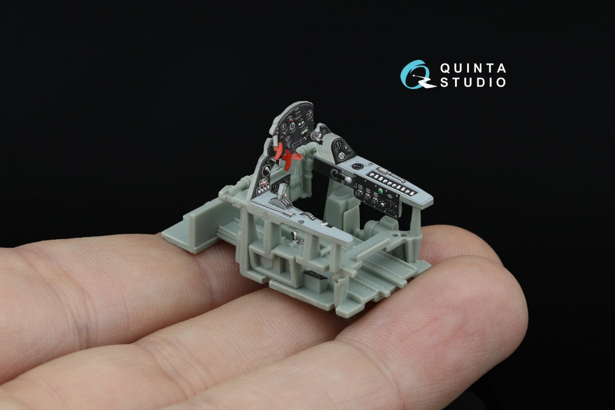 Intérieur imprimé en 3D et coloré sur papier décalcomanie Quinta Studio QD48540 F3F-2 (Academy/Accurate Miniatures) 1/48  – image 6