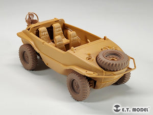 E.T. Model P35-136 WWII German Schwimmwagen Type166 Sagged wheels Wide For TAMIYA Kit 1/35 – imagen 9