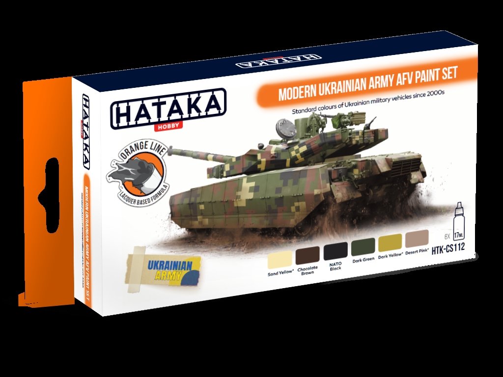 Hataka HTK-CS112 Modern Ukrainian Army AFV paint set (6x17ml)