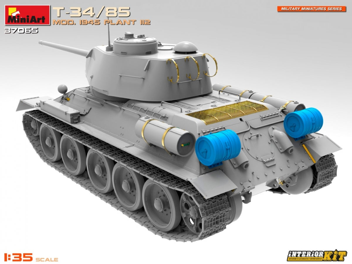 MiniArt 37065 T-34/85 MOD. 1945. PLANT 112. INTERIOR KIT 1/35 – zdjęcie 6