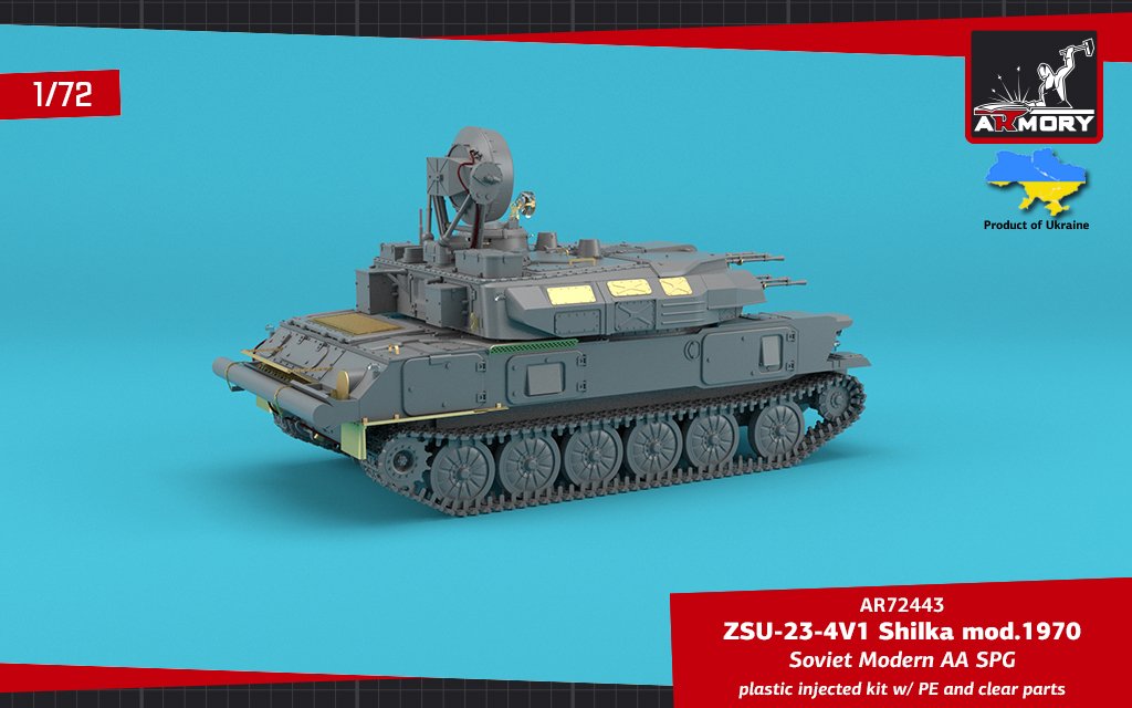 Armory Models 72443 ZSU-23-4V1 Shilka mod.1970 Soviet Modern AA SPG 1/72 – Bild 5