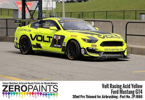 Zero Paints 1666 Volt Racing Acid Yellow for Ford Mustang GT4 30 ml – zdjęcie 2