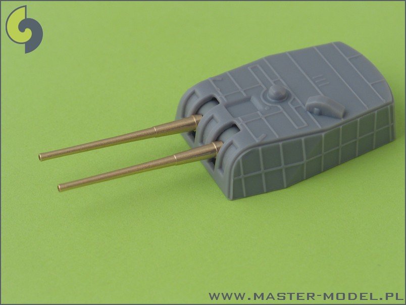 Master SM-350-032 IJN 20cm/50 (8&amp;quot;) 3rd Year Type No. 2 barrels - without blastbags (10pcs) – immagine 4