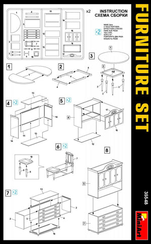 MiniArt 35548 FURNITURE SET 1/35 – Bild 3