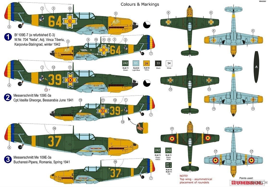 AZ Model AZ7671 Messerschmitt Bf.109E-3a Emil in Romanian service 1/72 – zdjęcie 2