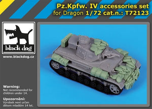 Ensemble d&amp;#39;accessoires Black Dog T72123 Pz.Kpfw IV pour Dragon 1/72 – image 6