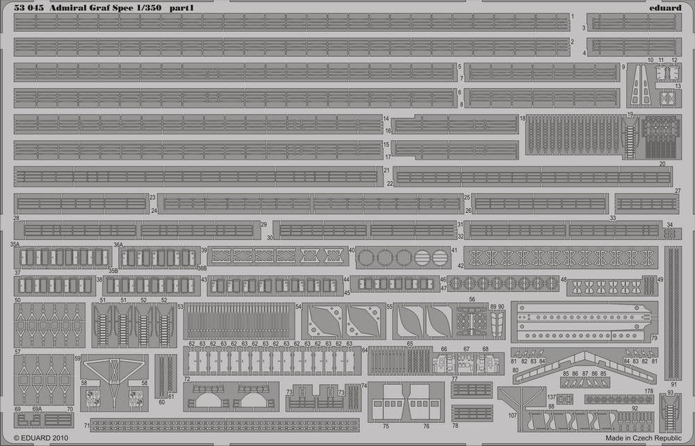 Eduard 53045 Admiral Graf Spee 1/350 TRUMPETER – Bild 2