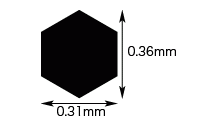 Hasegawa PA23 Modeling Mesh Hexagon-Medium – immagine 3