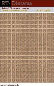 RT-Diorama 35887 Printed Accessories: Oriental Wall and Floor Tiles Nr.1 1/35